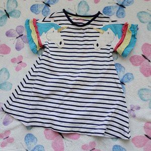 Boden Girls Unicorn Shirt 2-3T